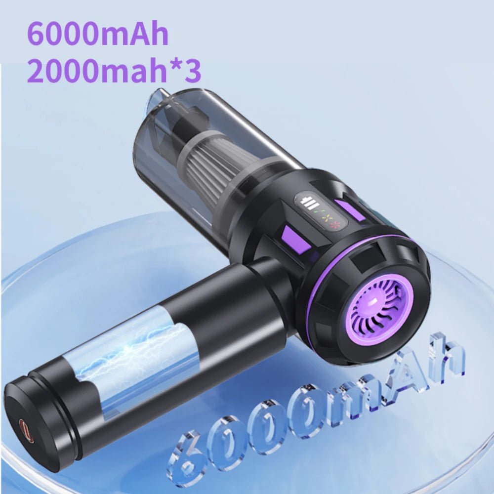 17000Pa Brushless Portable Handheld Cleaner for Car & Home – Wireless Mini Dust Remover