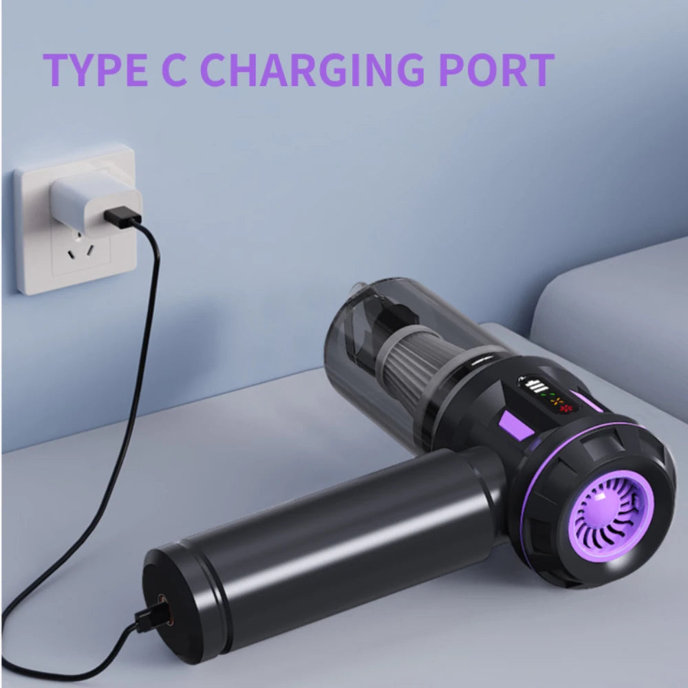 17000Pa Brushless Portable Handheld Cleaner for Car & Home – Wireless Mini Dust Remover