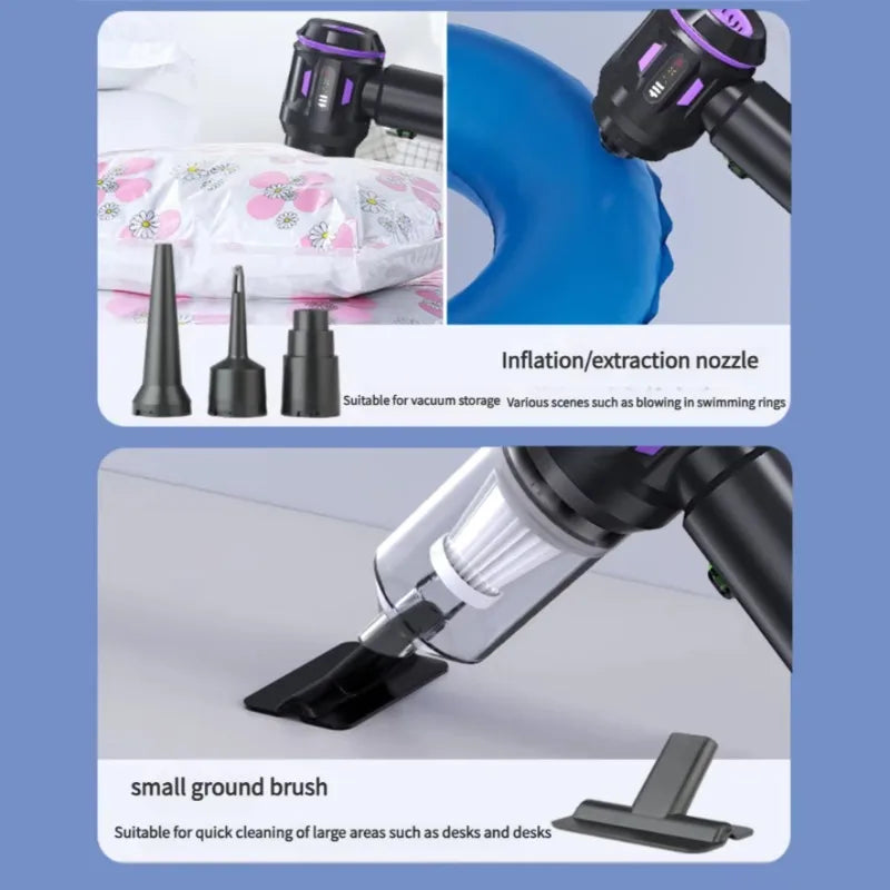 17000Pa Brushless Motor Portable Home Cordless Handheld Small Dry Vacuum Wireless Mini Multifunction Vacuum Cleaner for Car